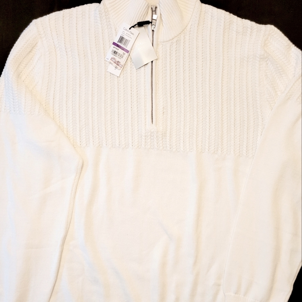 Calvin Klein XXL Ivory pullover Sweater